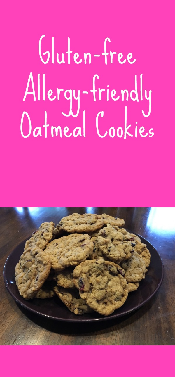 Try these gluten-free allergy-friendly oatmeal cookies and you'll love them! Whether you are Celiac, have food allergies, or just love good cookies, you MUST try them!