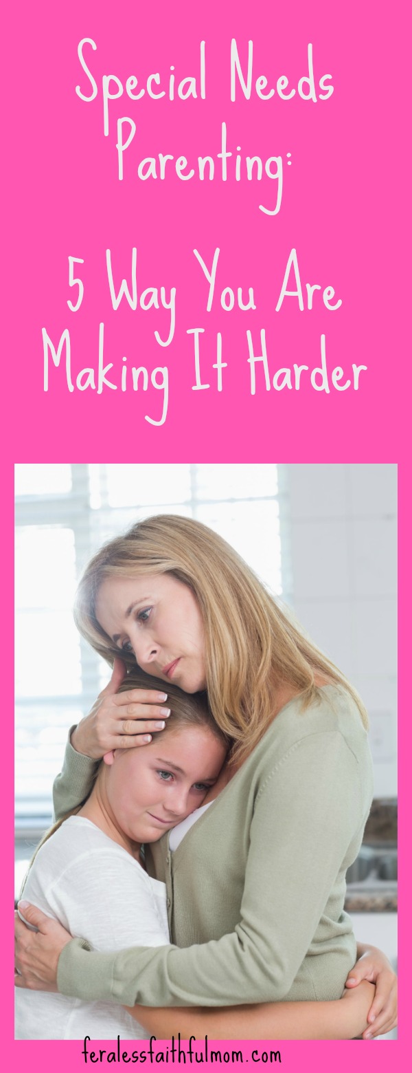 Parenting kids with special needs is HARD! There are things we do that make it harder. Come learn how to avoid these classic mistakes! #specialneeds #parenting