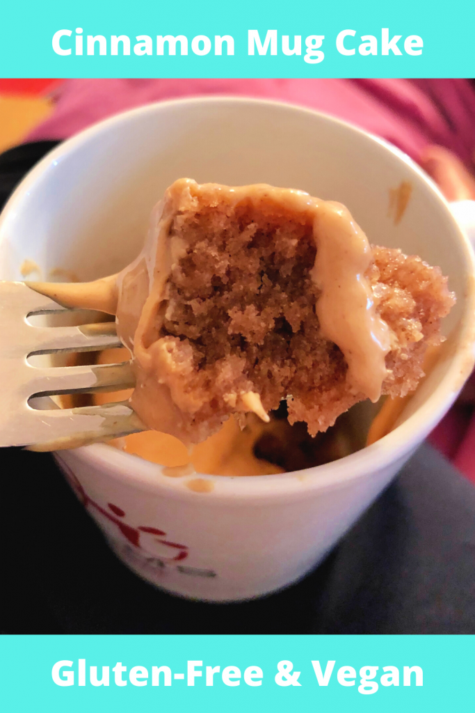 When you need a treat in a hurry, whip up this quick and easy gluten-free & vegan mug cake recipe! #glutenfree #vegan #mugcake